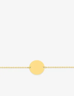 Bracelet jeton personnalisable 15 mm plaqué or SO OR