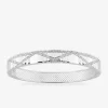 Bracelet jonc Argent 925‰ rhodié & oxydes de zirconium SO OR