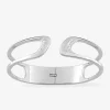 Bracelet jonc argent 925‰ rigide oxyde blanc SO OR