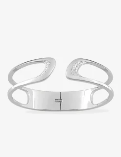 Bracelet jonc argent 925‰ rigide oxyde blanc SO OR