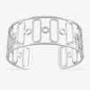 Bracelet jonc design oval en argent 925 ‰ rhodié SO OR