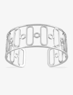 Bracelet jonc design oval en argent 925 ‰ rhodié SO OR