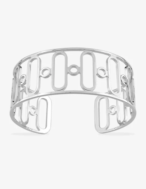Bracelet jonc design oval en argent 925 ‰ rhodié SO OR