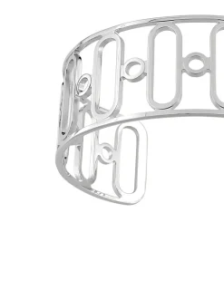 Bracelet jonc design oval en argent 925 ‰ rhodié SO OR