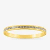 Bracelet jonc en acier doré avec cristaux synthétiques SO OR