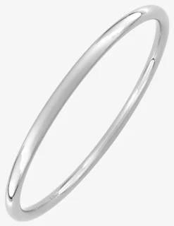 Bracelet jonc en acier gris, fil rond 4 mm SO OR