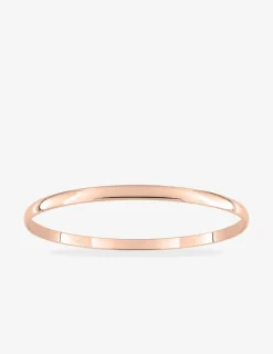 Bracelet jonc en acier rose, fil 4 mm SO OR