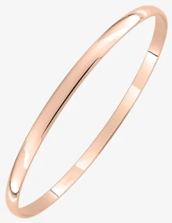 Bracelet jonc en acier rose, fil 4 mm SO OR