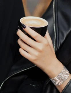 Bracelet jonc fantaisie en acier SO OR