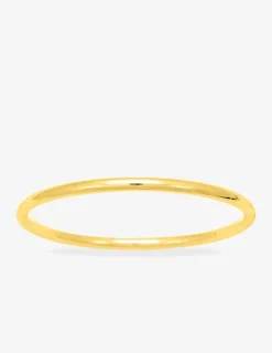Bracelet jonc fermé plaqué or 4 mm SO OR