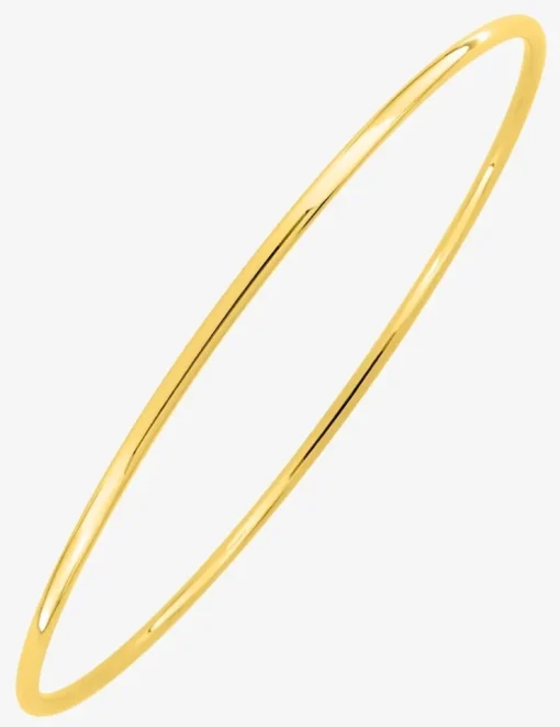 Bracelet jonc fil rond massif en or jaune 375 ‰ SO OR