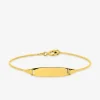 Bracelet jonc identité enfant en or jaune 375‰ SO OR