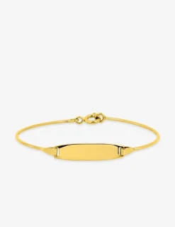 Bracelet jonc identité enfant en or jaune 375‰ SO OR