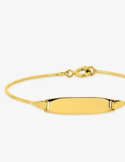 Bracelet jonc identité enfant en or jaune 375‰ SO OR