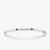 Bracelet jonc losanges argent 925‰ rhodié et laque SO OR