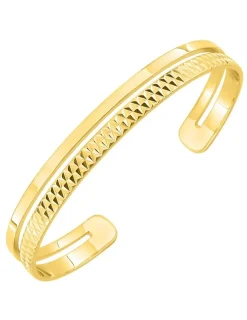 Bracelet jonc ouvert plaqué or SO OR