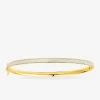 Bracelet jonc ouvrant bicolore en or jaune 375 ‰ SO OR