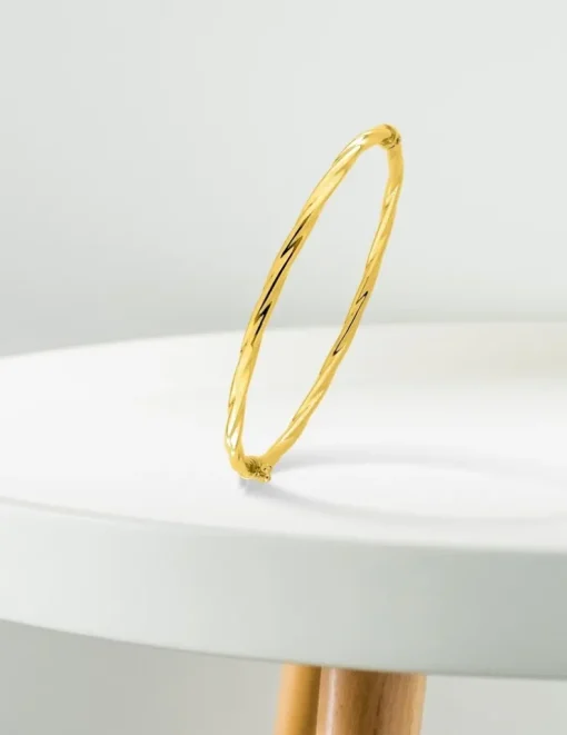 Bracelet jonc ouvrant en or jaune 375 ‰ SO OR