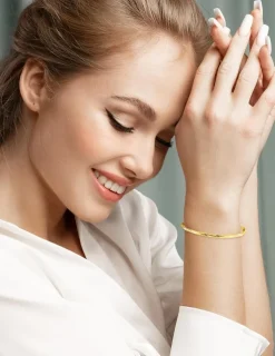 Bracelet jonc ouvrant en or jaune 375 ‰ SO OR