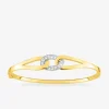 Bracelet jonc ouvrant et oxydes de zirconium SO OR