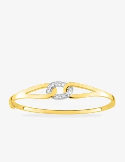 Bracelet jonc ouvrant et oxydes de zirconium SO OR