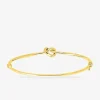 Bracelet jonc ouvrant nœud or jaune 750‰ SO OR