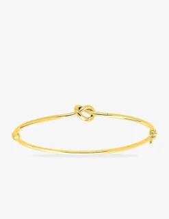 Bracelet jonc ouvrant nœud or jaune 750‰ SO OR