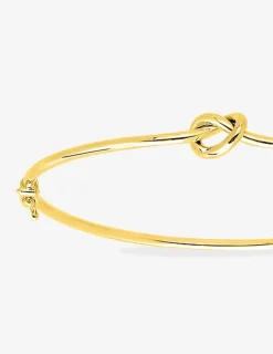 Bracelet jonc ouvrant nœud or jaune 750‰ SO OR