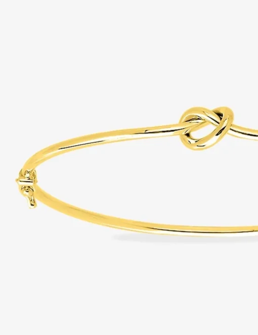 Bracelet jonc ouvrant nœud or jaune 750‰ SO OR