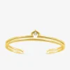 Bracelet jonc plaqué or et oxyde de zirconium SO OR