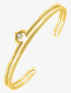 Bracelet jonc plaqué or et oxyde de zirconium SO OR