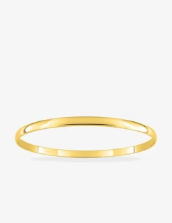 Bracelet jonc rigide  acier doré 4 mm SO OR