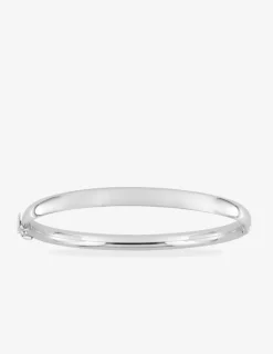 Bracelet jonc tube ovale 5,5 mm argent 925‰ rhodié SO OR