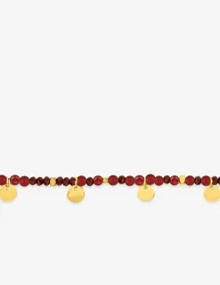 Bracelet élastique acier rouge et doré SO OR