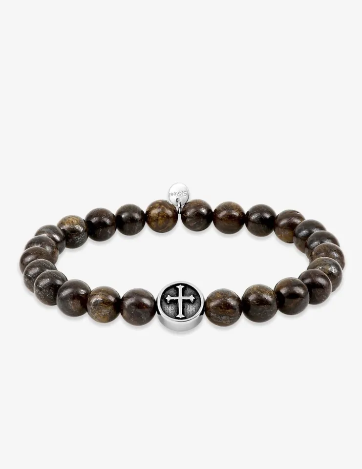 Bracelet élastique bronzite acier SO OR