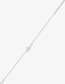 Bracelet love argent 925 ‰ rhodié et oxydes de zirconium SO OR
