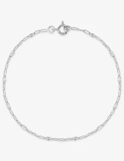 Bracelet maille fantaisie en argent 925 ‰ rhodié SO OR