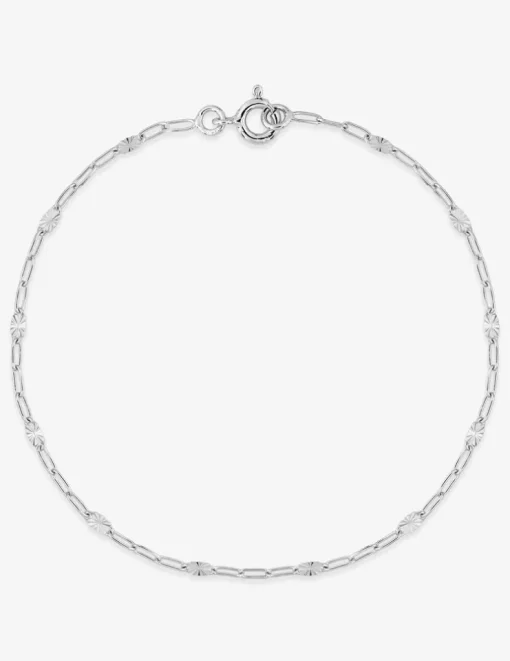 Bracelet maille fantaisie en argent 925 ‰ rhodié SO OR