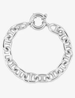 Bracelet maille marine en argent 925 ‰ rhodié SO OR