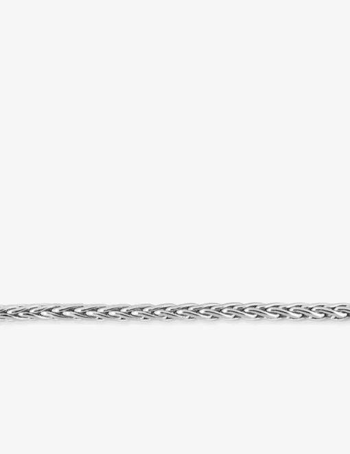Bracelet maille palmier en argent 925 ‰ rhodié SO OR