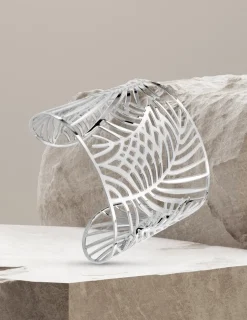 Bracelet manchette fantaisie en acier SO OR