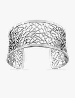 Bracelet manchette formes géométriques acier SO OR