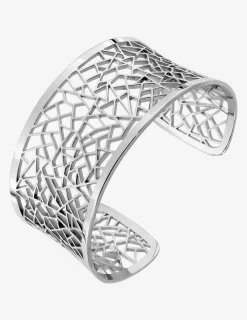Bracelet manchette formes géométriques acier SO OR