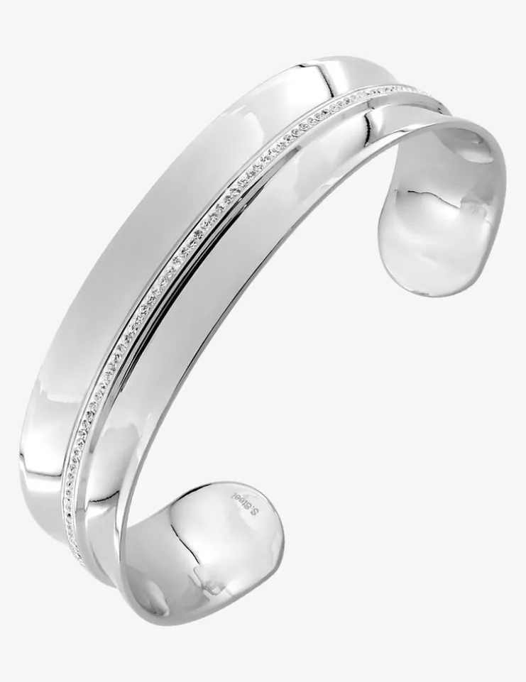 Bracelet manchette rigide et cristaux synthétiques SO OR