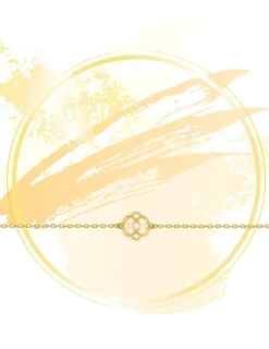 Bracelet Mélodie Or jaune 375‰ et laque ivoire SO OR