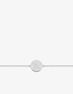 Bracelet motif "papillon" argent 925 ‰ rhodié SO OR
