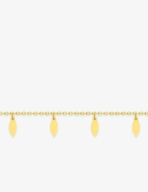 Bracelet motifs fantaisies en acier doré SO OR