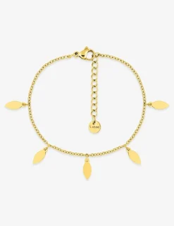 Bracelet motifs fantaisies en acier doré SO OR