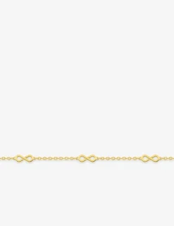 Bracelet motifs infini plaqué or SO OR