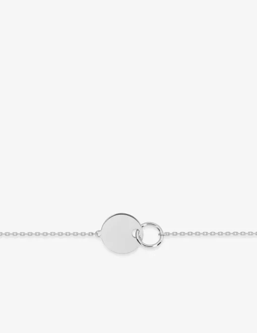 Bracelet motifs rond entrelacés en argent 925 ‰ rhodié SO OR